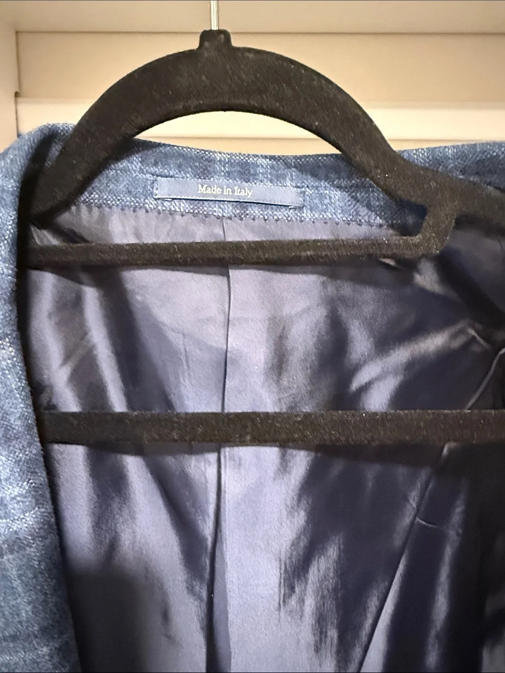 Ermenegildo Zegna Blue Plaid Sport Coat